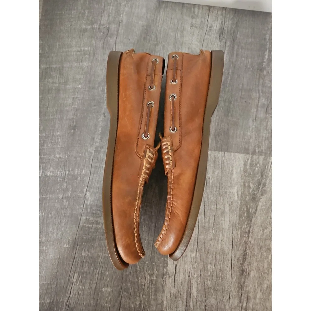 Sperry Top-Sider Mens 10M Leano Penny Loafer Driver Boat Shoes Tan Leather